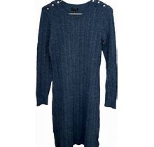 Talbots Dresses | Talbots Blue Knit Sweater Dress S Nwt | Color: Blue | Size: S