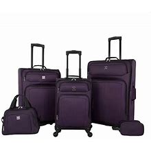 Tag Bristol 5 Pc. Softside Luggage Set Plum - New