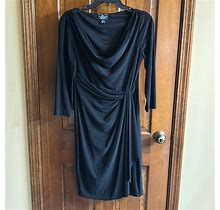 American Living Dresses | Beautiful Black Long Sleeve Dress! | Color: Black | Size: 6