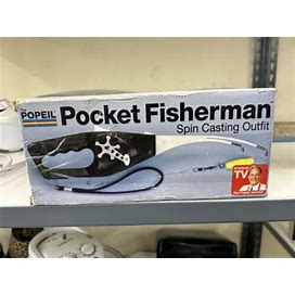 Ronco Pocket Fisherman Spincasting Outfit Handheld Portable Fishing
