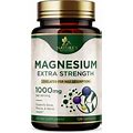 Magnesium Extra Strength 1000Mg - Chelated For Max Absorption, Magnesium Capsules For Bone, Muscle & Heart Health Support, Nature's Magnesium Citrate