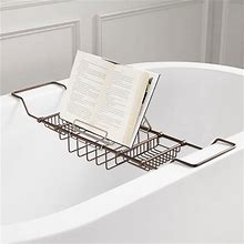 Nottingham Brass Tub Caddy With Reading Rack - Oil Rubbed Bronze | Signature Hardware