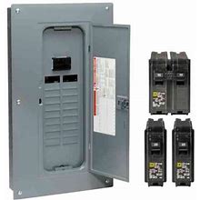 Square D Homeline 100-Amp 20-Spaces 40-Circuit Indoor Main Breaker Plug-On Neutral Load Center (Value Pack) | HOM2040M100PCVP