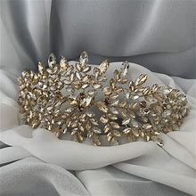 Swarovski Crystal Tiara, Wedding Hair Accessories, Bridal Hair Vine, Bridal Tiaras, Silver Headpieces, Gold Tiaras, Purple Pink Tiaras,Gift