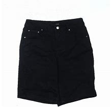 Needle & Cloth Denim Shorts: Black Solid Bottoms - Women's Size 6