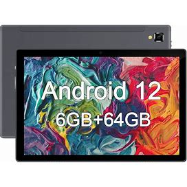 Android Tablet 10 Inch, Android 12 Tablet, 6GB RAM 64GB ROM, 512GB Expand Android Tablet With Dual Camera, 5G & 2.4G Wifi, Bluetooth, 8000Mah, HD