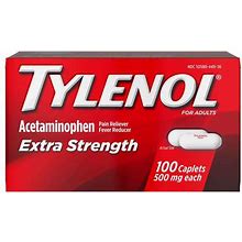 Tylenol 3044909 Tylenol Extra Strength Acetaminophen Caplets 100 Caple