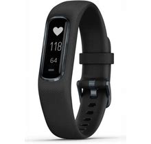 Garmin Vivosmart 4, Activity And Fitness Tracker W/Pulse Ox And Heart Rate Monitor, Midnight W/Black Band, Large (Renewed)