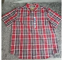 Carhartt Shirt Mens XL Extra Large Red Plaid Loose Heavyweight Flannel Work