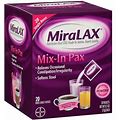 Miralax Mix-In Pax, Constipation Relief, Laxative Unflavored - 0.5 Ea X 20 Pack