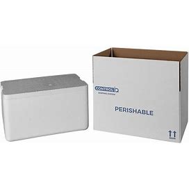 Insulated Shipping Box With Foam Cooler 14 5/8" X 8 5/8" X 7 1/4" - 1" Thick
