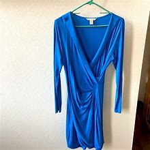 Banana Republic Dresses | Banana Republic Casual Blue Ruched Waist Dress | Color: Blue | Size: M