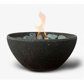 Terraflame Basin Indoor/Outdoor Firebowl, 11"Diam., Graphite | Pottery Barn
