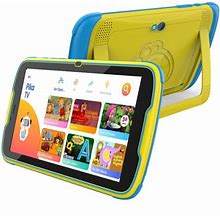 Pritom MQ818 Wifi Kid Tablet 8 Inch, 4GB+64GB, Android 13 Allwinner A523 Octa Core CPU Support Parental Control Google Play (Yellow)