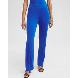 Women's Wrinkle-Free Travelers Pants In Intense Azure Size 16 | Chico's Travel Clothing