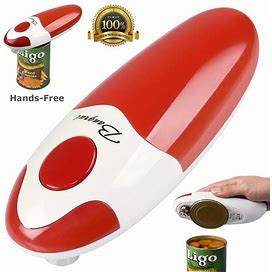 1Pc, Can Opener, Electric Can Opener, No Sharp Edge Can Opener For Seniors With Arthritis, Battery Operated Electric Can Opener,Red,Must-Have,Temu