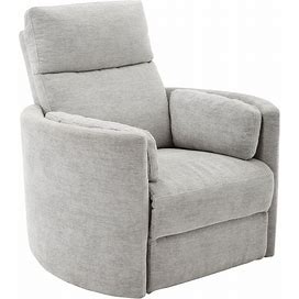 Radius Mineral Swivel Glider Power Recliner, Cream Contemporary And Modern Recliners From Parker Living