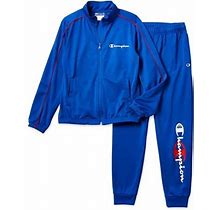 Champion Big Boys 2-Pc. Track Suit | Blue | Regular Large | Clothing Sets Track Suits | Adjustable Waist