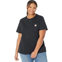 Carhartt Plus Size WK87 Workwear Pocket Short Sleeve T-Shirt Women's Clothing Black : 1X