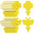 Kensizer 32Pcs Yellow Sticky Traps For Gnats, Sticky Fruit Fly Fungus Gnat Trap Bug Traps Killer For White Flies, Aphids, Leaf Miners, Thrips Indoor