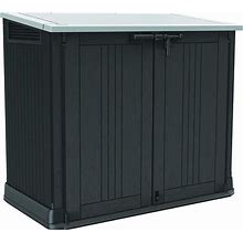 Keter Store-It-Out Prime 4.3 X 2.3 Foot Resin Outdoor Storage Shed With Black