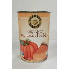 Farmer's Market - Organic Pumpkin Pie Mix, 15 Oz Can (Pack Of 4)