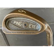 Ping Eye 2 Becu Beryllium Copper 6 Iron Black Dot Steel Shaft Mens RH Golf Club