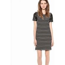 Club Monaco Dresses | Club Monaco Tobin Knit Striped Mini Dress 2 | Color: Black/White | Size: 2