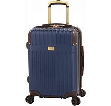London Fog Brentwood Iii 20" Expandable Spinner Carry-On Hardside, Created For Macy's - Navy