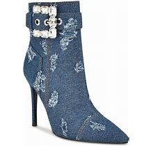 Nine West Fabrica Women's Stiletto Dress Ankle Boots, Size: 8, Blue