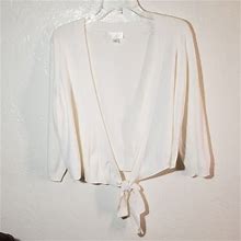 Ann Taylor Loft Petite Tops | Ann Taylor Loft Petite Sweater Top Xlp | Color: White | Size: Xlp