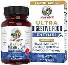 Ultra Digestive Enzymes, Gut Health, Maryruth Organics, Dietary Supplement, 60 Capsules