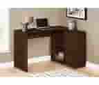 Monarch Specialties Corner Storage Drawer, 2 Shelves And 1 Cabinet-Small Home Office Kids Computer Desk, Cherry Wood-Look