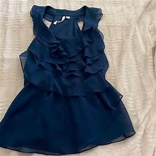 Lc Lauren Conrad Tops | Lauren Conrad Dress Top Sleeveless Blue Size S | Color: Blue | Size: S