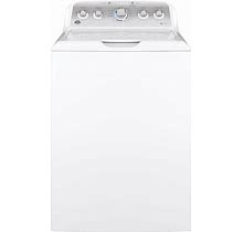 GE 4.6 Cu. Ft. White Top Load Washer With Stainless Steel Basket At ABT