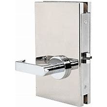 CRL Polished Stainless 6" X 10" LHR Center Lock With Deadlatch In Passage Lock Function DL611LPPS