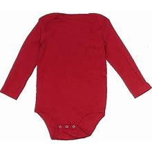 Primary Clothing Long Sleeve Onesie: Red Print Bottoms - Size 18-24 Month