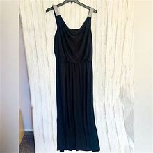 Msk Dresses | Msk Black Full Length Dresses With Sequin Straps | Color: Black/Silver | Size: 16