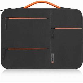 14.0-15.0 Inches Laptop Sleeve Zipper Briefcase With Multi-Compartments For Macbook Accessory Traveling Carrying Bag Cover,Black,Must-Have,Temu
