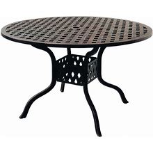 Darlee Series 30 48-Inch Cast Aluminum Patio Dining Table