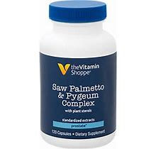 Saw Palmetto & Pygeum Complex (120 Capsules) - The Vitamin Shoppe - Men's Health - Prostate Health