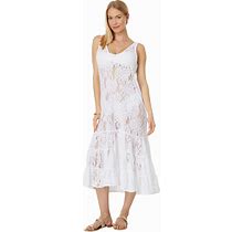 Lilly Pulitzer Finnley Lace Womens Cover-Up - Lace Detailing - Midi Length Silhouette - V-Back