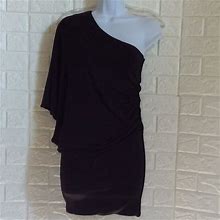 Marciano Dresses | Marciano Black One Shoulder Knit Mini Dress | Color: Black | Size: Xs