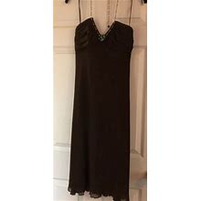 Express Womens Dress Size 8 Brown With Embellishment