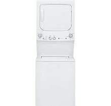 GE GUD27ESSJWW 27" Unitized Spacemaker 3.2 DOE Cu. Ft. Washer And 5.9 Cu. Ft. In White