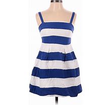 Ann Taylor LOFT Outlet Casual Dress: Blue Dresses - Women's Size 0 Petite