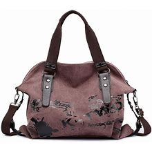 Women Shoulder Bags Vintage Hobo Canvas Handbag Top Handle Tote Crossbody Purses