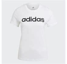 Adidas Essentials Slim Logo Tee White L - Womens Originals T Shirts