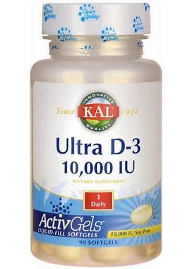 Kal Ultra D-3 Vitamin | 250 Mcg | 90 Soft Gels