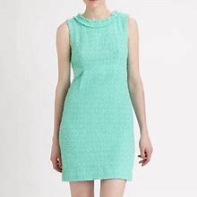 Kate Spade Dresses | Kate Spade Mint Green Terri Tweed Sleeveless Sheath Dress 6 | Color: Green | Size: 6